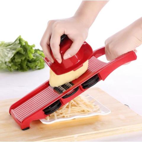 Vegetable Mandoline Slicer With Six Stainless Steel Blades-KITCHEN-Pickled Peppa