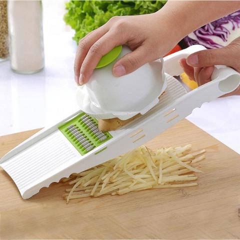 Vegetable Mandoline Slicer With Six Stainless Steel Blades-KITCHEN-Pickled Peppa